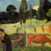 La vache rouge - Paul Gauguin - Reproductions de tableaux et peintures haut de gamme