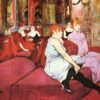 Salon de la rue des Moulins - Toulouse Lautrec - Reproductions de tableaux et peintures haut de gamme