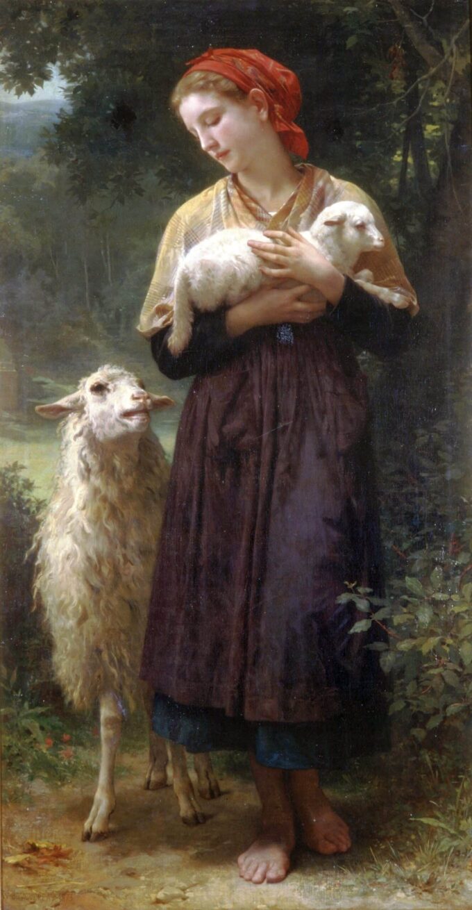 The Shepherdess - William Bouguereau