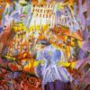 La rue entre dans la maison - Umberto Boccioni - Reproductions de tableaux et peintures haut de gamme