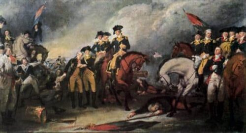 La reddition des troupes hessoises à la bataille de Trenton - John Trumbull - Reproductions de tableaux et peintures haut de gamme