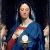 La Vierge de l'hostie - Jean-Auguste-Dominique Ingres - Reproductions de tableaux et peintures haut de gamme