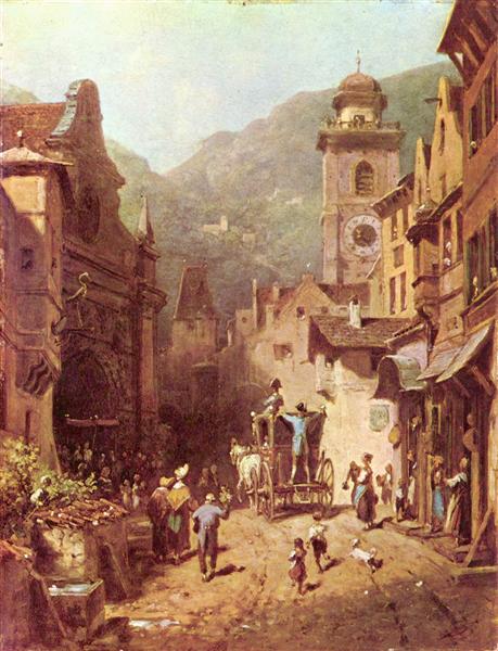 The Visit of the Father, 1870 - Carl Spitzweg