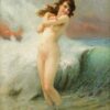 La Vague de Guillaume Seignac - Reproductions de tableaux et peintures haut de gamme