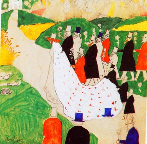 The wedding - Kazimir Malevich - Reproductions de tableaux et peintures haut de gamme