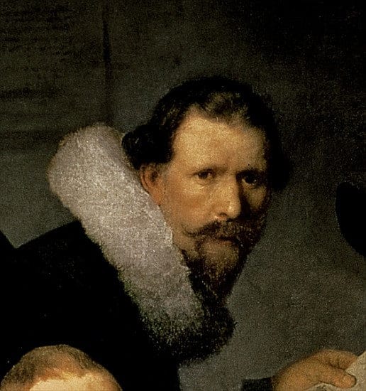 The Anatomy Lesson of Dr. Nicolaes Tulp, 1632 (detail of 7543) - Rembrandt van Rijn