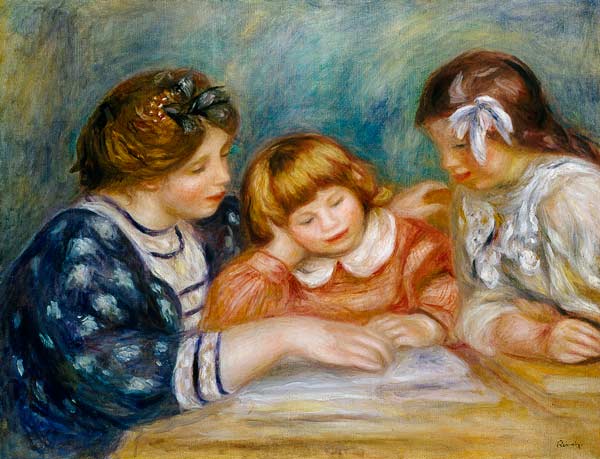 The Lesson - Pierre-Auguste Renoir