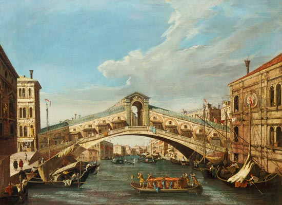 The Rialto Bridge, Venice - Giovanni Antonio Canal