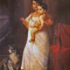 There Comes Papa - Raja Ravi Varma - Reproductions de tableaux et peintures haut de gamme