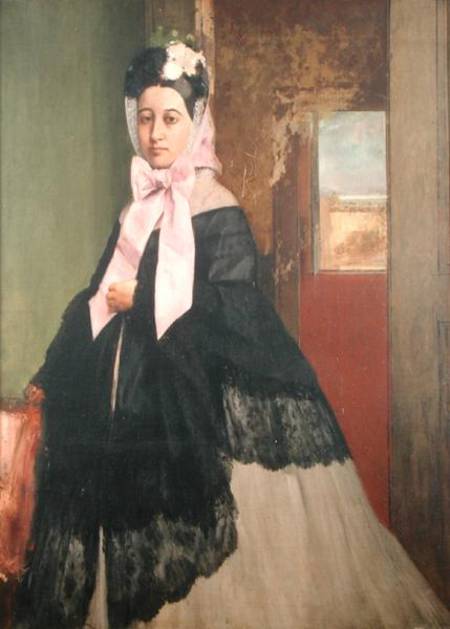 Thérèse de Gas (1842-95), sister of the artist, who became Madame Edmond Morbilli - Edgar Degas