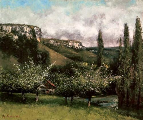 Verger de pommes - Gustave Courbet - Reproductions de tableaux et peintures haut de gamme