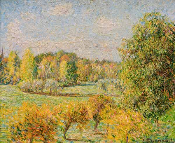 Autumn in Eragny - Camille Pissarro