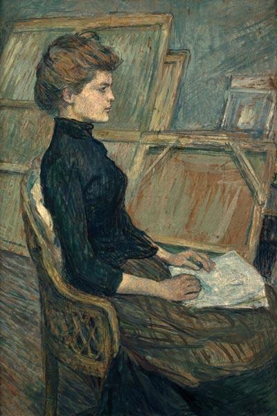 Woman in a Studio - Toulouse Lautrec