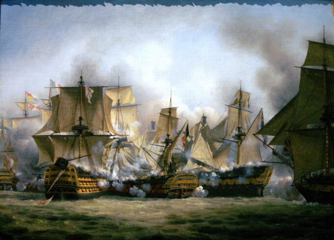 The formidable at the Battle of Trafalgar - Louis Philippe Crepin