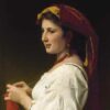 La tricoteuse - William Bouguereau - Reproductions de tableaux et peintures haut de gamme