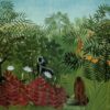 Forêt tropicale avec singes et serpent - Henri Rousseau - Reproductions de tableaux et peintures haut de gamme