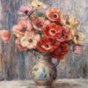 Botte de fleurs dans la cruche de céramique - Pierre-Auguste Renoir - Reproductions de tableaux et peintures haut de gamme