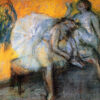 Deux danseurs se détendant - Edgar Degas - Reproductions de tableaux et peintures haut de gamme