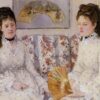 Two Sisters on a Couch - Berthe Morisot - Reproductions de tableaux et peintures haut de gamme