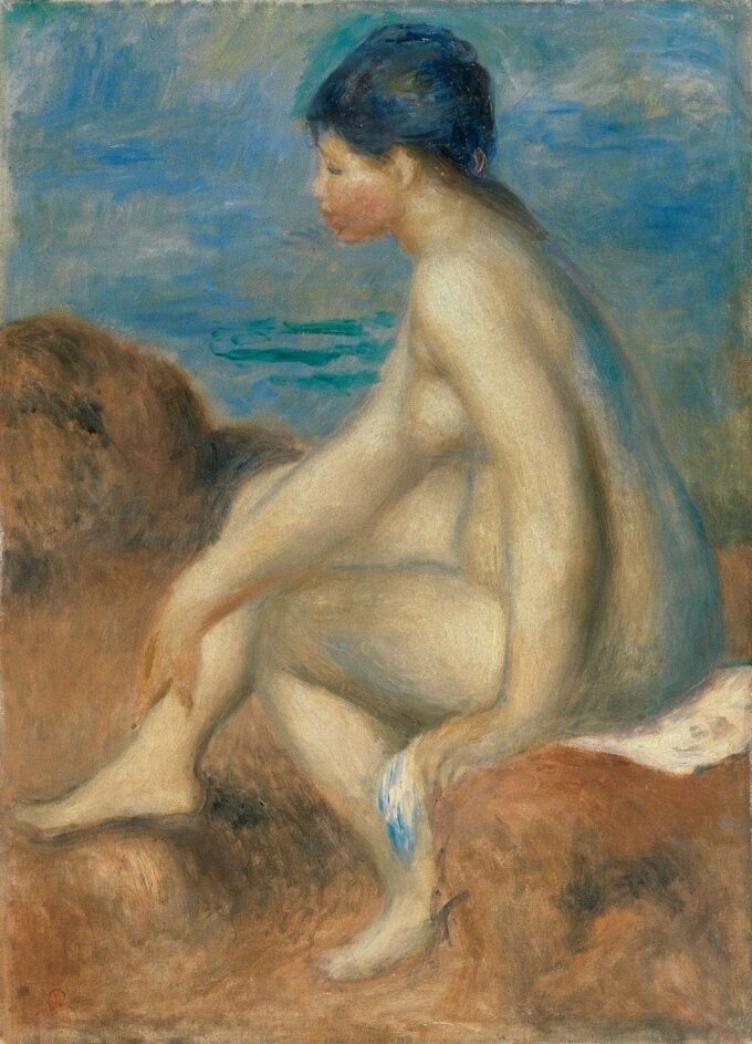 A Bather by Pierre-Auguste Renoir