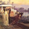 Cléopâtre sur les terrasses de Philae - Frederick Arthur Bridgman - Reproductions de tableaux et peintures haut de gamme