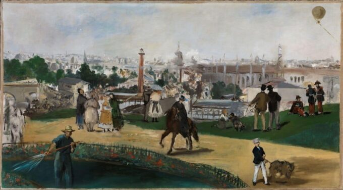 A View of the Universal Exhibition of 1867 in Paris - Edouard Manet