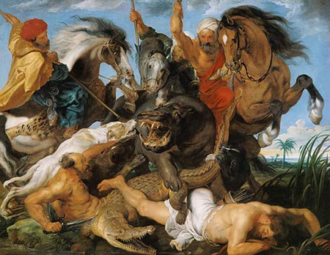 Hunting for Hippopotamus and Crocodile - Peter Paul Rubens