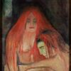 Vampire - Edvard Munch - Reproductions de tableaux et peintures haut de gamme