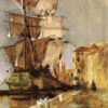 Venetian Sailing Vessel - John Henry Twachtman - Reproductions de tableaux et peintures haut de gamme