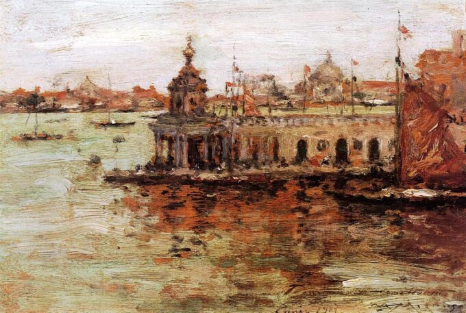 Venise - Vue de l'Arsenal de la Marine - William Merritt Chase