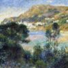 Vue du Cap Martin à Monte Carlo - Pierre-Auguste Renoir - Reproductions de tableaux et peintures haut de gamme