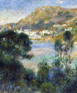 Vue du Cap Martin à Monte Carlo - Pierre-Auguste Renoir - Reproductions de tableaux et peintures haut de gamme