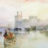 Vue du château de Carnarvon - William Turner - Reproductions de tableaux et peintures haut de gamme