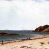 View of the Beach at Beverly, Massachusetts - John Frederick Kensett - Reproductions de tableaux et peintures haut de gamme