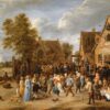 Village Revel avec un couple d'aristocrates - David The Younger Teniers - Reproductions de tableaux et peintures haut de gamme