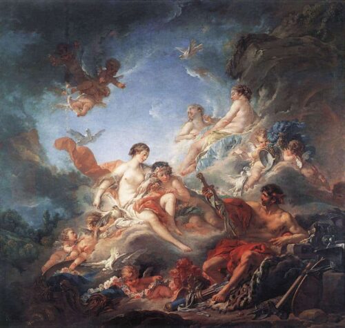 Vulcan Presenting Arms to Venus for Aeneas - François Boucher - Reproductions de tableaux et peintures haut de gamme