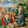 Blanchisseuses - Pierre-Auguste Renoir - Reproductions de tableaux et peintures haut de gamme