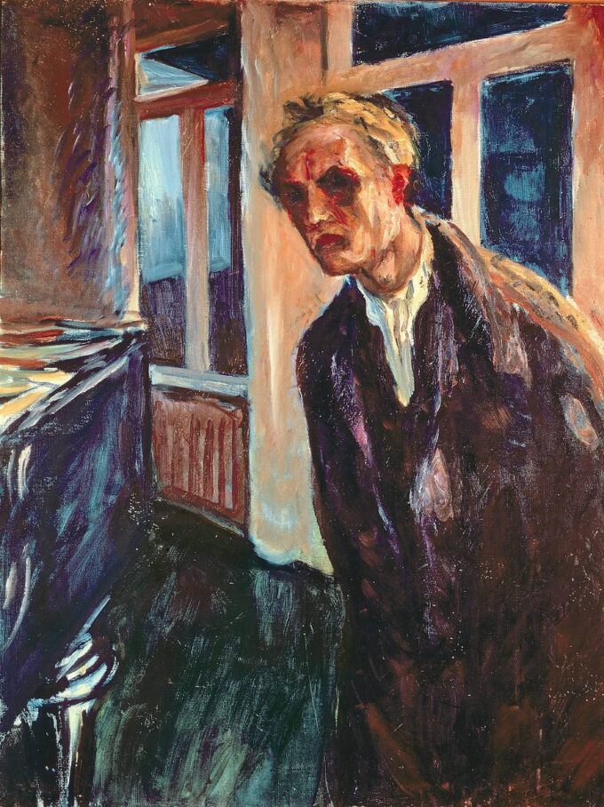 Night Wanderer: Self-Portrait - Edvard Munch