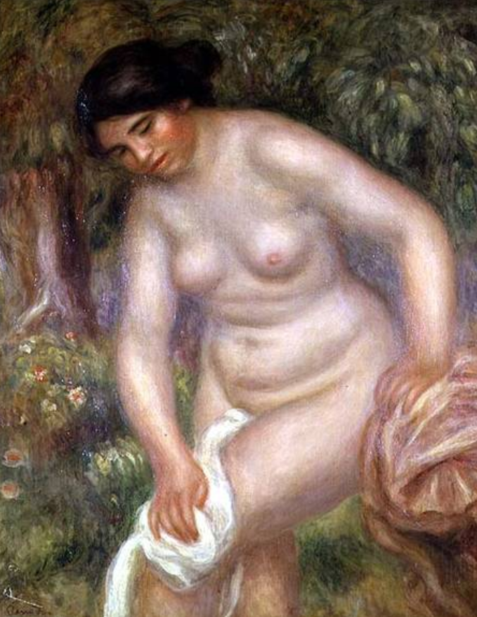 Bather drying himself - Pierre-Auguste Renoir