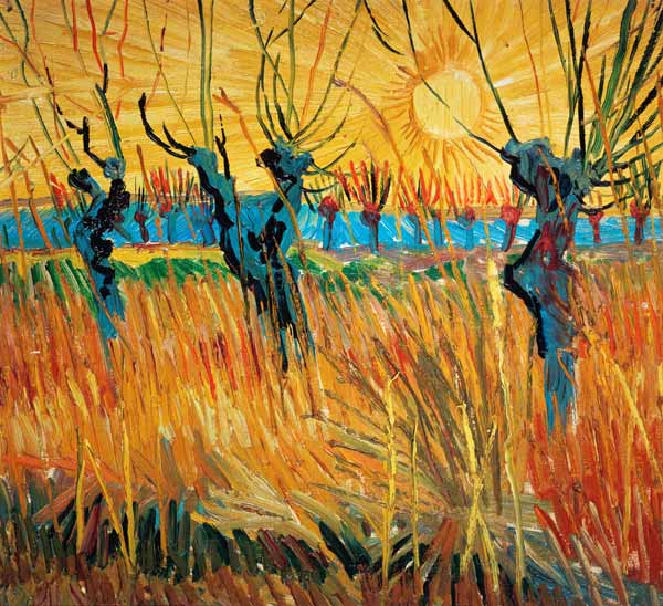 The Willows at Sunset - Van Gogh