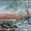 Paysage d'hiver - Gustave Courbet - Reproductions de tableaux et peintures haut de gamme