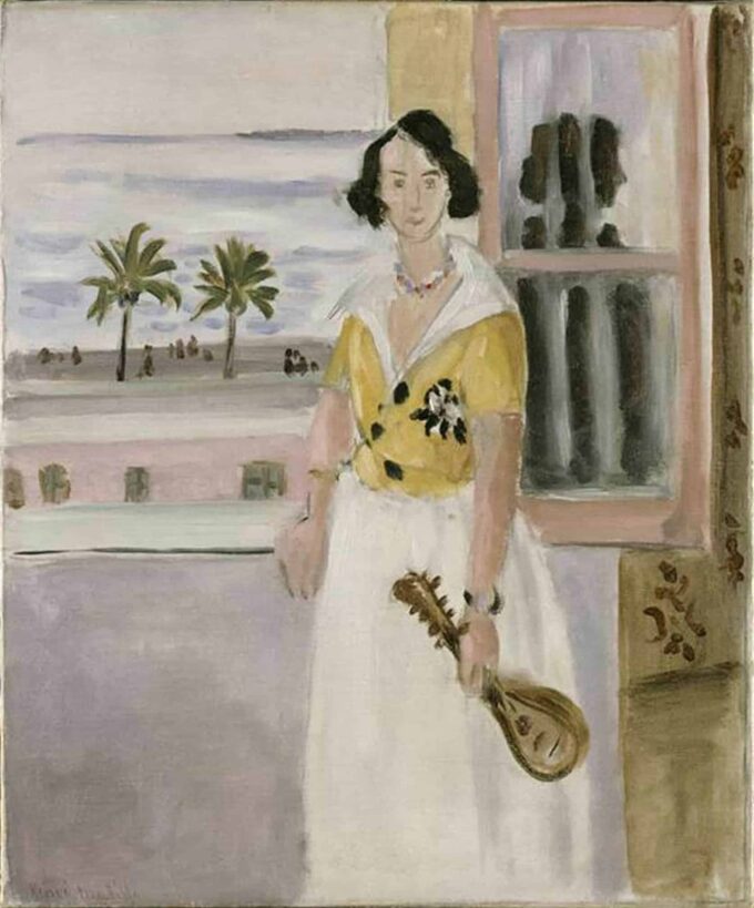 Femme avec une mandoline - Matisse - Reproductions de tableaux et peintures haut de gamme