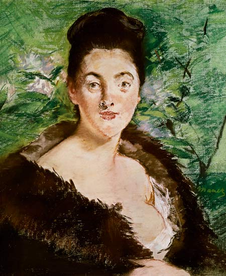 Woman in a Fur Coat - Edouard Manet