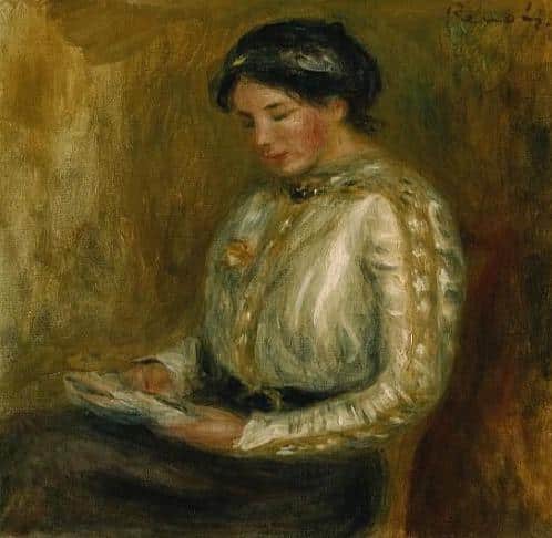 Woman Reading - Pierre-Auguste Renoir