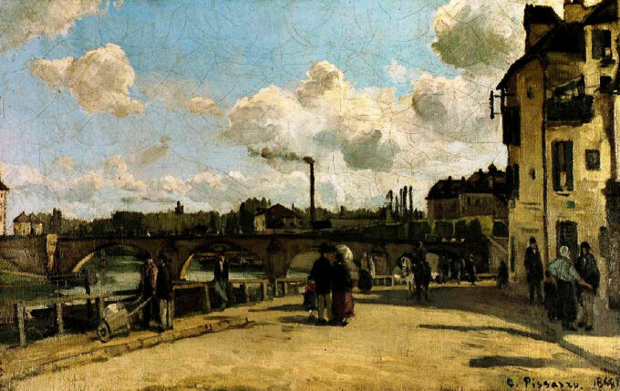 View of Pontoise - Camille Pissarro