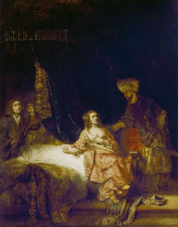 Joseph and Potiphar's Wife - Rembrandt van Rijn