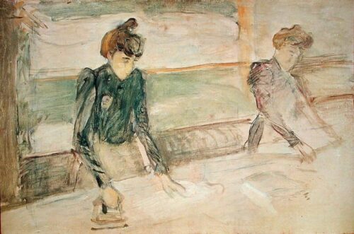 Les blanchisseuses - Toulouse Lautrec - Reproductions de tableaux et peintures haut de gamme