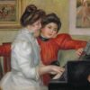 Yvonne et Christine Lerolle au piano - Pierre-Auguste Renoir - Reproductions de tableaux et peintures haut de gamme