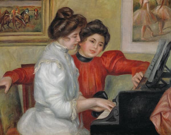 Yvonne and Christine Lerolle at the Piano - Pierre-Auguste Renoir