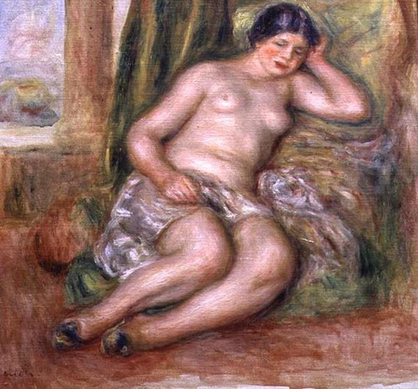 Sleeping Odalisque or Odalisque in Turkish Slippers - Pierre-Auguste Renoir